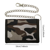 Maxbell Trifold Outdoor Sports Wallet Card Holder with Zipper for Children Men Teens Gray