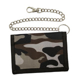 Maxbell Trifold Outdoor Sports Wallet Card Holder with Zipper for Children Men Teens Gray