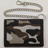 Maxbell Trifold Outdoor Sports Wallet Card Holder with Zipper for Children Men Teens Gray