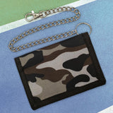 Maxbell Trifold Outdoor Sports Wallet Card Holder with Zipper for Children Men Teens Gray