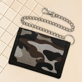 Maxbell Trifold Outdoor Sports Wallet Card Holder with Zipper for Children Men Teens Gray