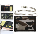 Maxbell Trifold Outdoor Sports Wallet Card Holder with Zipper for Children Men Teens Gray