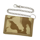 Maxbell Trifold Outdoor Sports Wallet Card Holder with Zipper for Children Men Teens Khaki