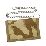 Maxbell Trifold Outdoor Sports Wallet Card Holder with Zipper for Children Men Teens Khaki