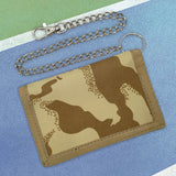 Maxbell Trifold Outdoor Sports Wallet Card Holder with Zipper for Children Men Teens Khaki