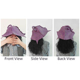 Maxbell Halloween Witch Hat Witch Cosplay Accessory for Festival Masquerade Dress up