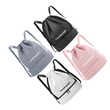 Maxbell Drawstring Backpack Wide Opening Swimming Bag for Swimming Pool Hiking Beach Black