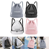 Maxbell Drawstring Backpack Wide Opening Swimming Bag for Swimming Pool Hiking Beach Black