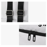 Maxbell Drawstring Backpack Wide Opening Swimming Bag for Swimming Pool Hiking Beach White