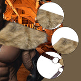Maxbell Faux Fur Shoulder Armor Cape Men Wrap for Men Medieval Knight Shoulder Shrug
