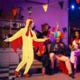 Maxbell Chicken Costume Adult Cute Cosplay for Masquerade Carnival Stage Performance L