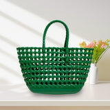 Maxbell Womens Woven Tote Bag Lightweight Summer Beach Handbag for Vacation Shopping Green