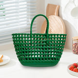 Maxbell Womens Woven Tote Bag Lightweight Summer Beach Handbag for Vacation Shopping Green