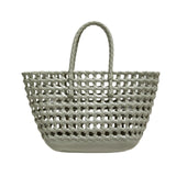 Maxbell Womens Woven Tote Bag Lightweight Summer Beach Handbag for Vacation Shopping Light Green