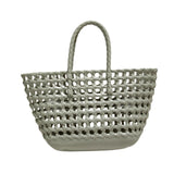 Maxbell Womens Woven Tote Bag Lightweight Summer Beach Handbag for Vacation Shopping Light Green