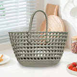 Maxbell Womens Woven Tote Bag Lightweight Summer Beach Handbag for Vacation Shopping Light Green