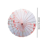 Maxbell Oriental Parasol Chinese Japanese Oil Paper Umbrella for Photo Prop Costumes H