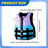 Maxbell Life Suit Vest Breathable Buoyancy Support for Kayaking Water Sports Sailing L Adult Blue Purple