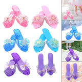 Maxbell Princess Dress up Shoes Dress up Kids Heels for Cosplay Role Playing Costume pink
