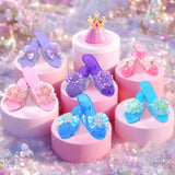 Maxbell Princess Dress up Shoes Dress up Kids Heels for Cosplay Role Playing Costume pink