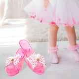 Maxbell Princess Dress up Shoes Dress up Kids Heels for Cosplay Role Playing Costume pink
