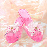 Maxbell Princess Dress up Shoes Dress up Kids Heels for Cosplay Role Playing Costume pink