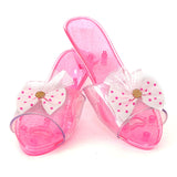 Maxbell Princess Dress up Shoes Dress up Kids Heels for Cosplay Role Playing Costume pink