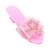 Maxbell Princess Dress up Shoes Dress up Kids Heels for Cosplay Role Playing Costume light pink