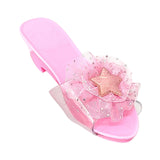 Maxbell Princess Dress up Shoes Dress up Kids Heels for Cosplay Role Playing Costume light pink