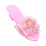 Maxbell Princess Dress up Shoes Dress up Kids Heels for Cosplay Role Playing Costume light pink