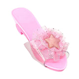 Maxbell Princess Dress up Shoes Dress up Kids Heels for Cosplay Role Playing Costume light pink