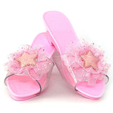 Maxbell Princess Dress up Shoes Dress up Kids Heels for Cosplay Role Playing Costume light pink