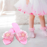 Maxbell Princess Dress up Shoes Dress up Kids Heels for Cosplay Role Playing Costume light pink