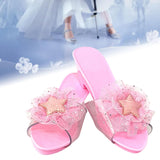 Maxbell Princess Dress up Shoes Dress up Kids Heels for Cosplay Role Playing Costume light pink
