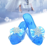 Maxbell Princess Dress up Shoes Dress up Kids Heels for Cosplay Role Playing Costume blue