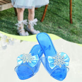 Maxbell Princess Dress up Shoes Dress up Kids Heels for Cosplay Role Playing Costume blue