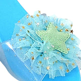 Maxbell Princess Dress up Shoes Dress up Kids Heels for Cosplay Role Playing Costume light blue
