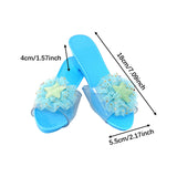 Maxbell Princess Dress up Shoes Dress up Kids Heels for Cosplay Role Playing Costume light blue