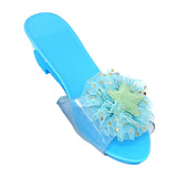 Maxbell Princess Dress up Shoes Dress up Kids Heels for Cosplay Role Playing Costume light blue