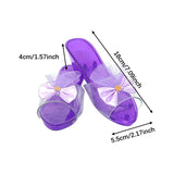 Maxbell Princess Dress up Shoes Dress up Kids Heels for Cosplay Role Playing Costume purple