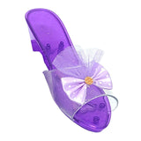 Maxbell Princess Dress up Shoes Dress up Kids Heels for Cosplay Role Playing Costume purple