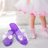 Maxbell Princess Dress up Shoes Dress up Kids Heels for Cosplay Role Playing Costume purple