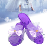 Maxbell Princess Dress up Shoes Dress up Kids Heels for Cosplay Role Playing Costume purple