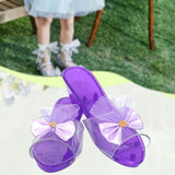 Maxbell Princess Dress up Shoes Dress up Kids Heels for Cosplay Role Playing Costume purple