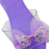Maxbell Princess Dress up Shoes Dress up Kids Heels for Cosplay Role Playing Costume light purple