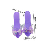 Maxbell Princess Dress up Shoes Dress up Kids Heels for Cosplay Role Playing Costume light purple