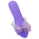 Maxbell Princess Dress up Shoes Dress up Kids Heels for Cosplay Role Playing Costume light purple