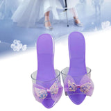 Maxbell Princess Dress up Shoes Dress up Kids Heels for Cosplay Role Playing Costume light purple