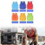 Maxbell Summer Cooling Vest for High Temperature Work Environment Fishing Warehouses Blue