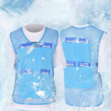 Maxbell Summer Cooling Vest for High Temperature Work Environment Fishing Warehouses Blue